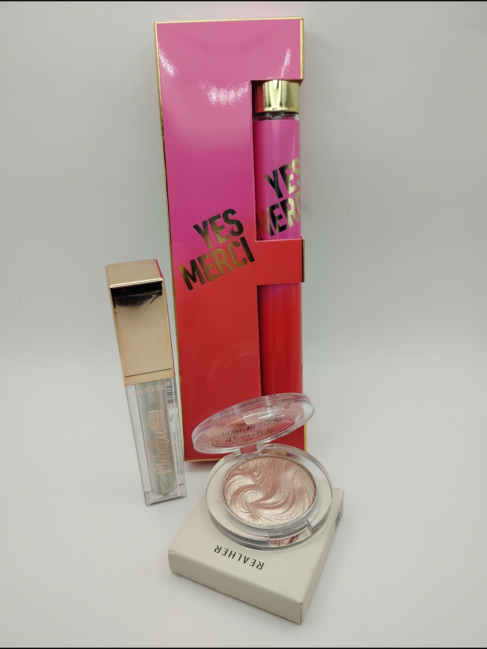 RealHer Shimmer Highlighter & Shimmer Liquid Eyeshadow With Yes Merci Fragrance